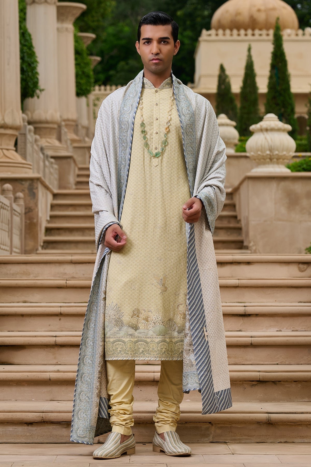 Golden Light Pichwai Printed Kurta Set