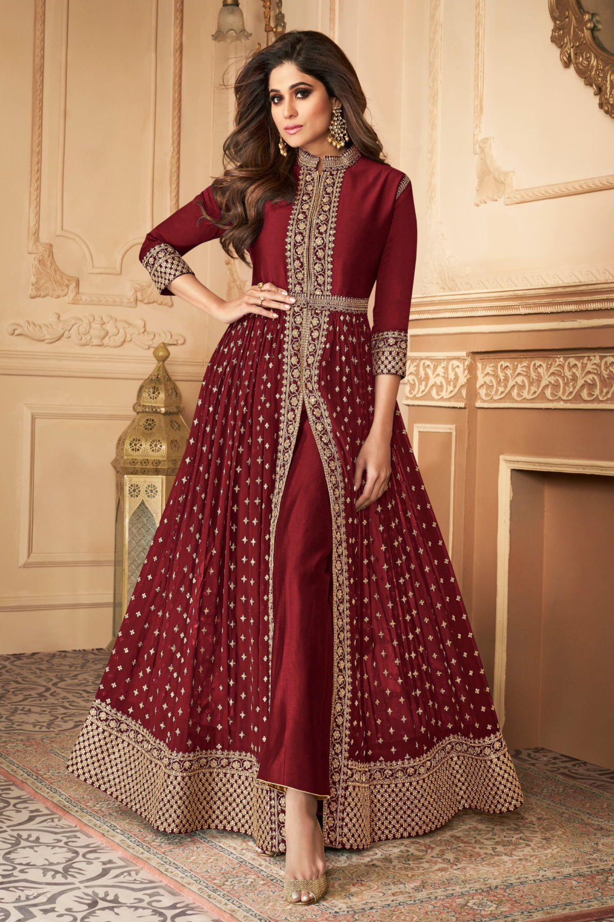 Anarkali Suits Georgette Dupatta For Function Party Wear Gown
