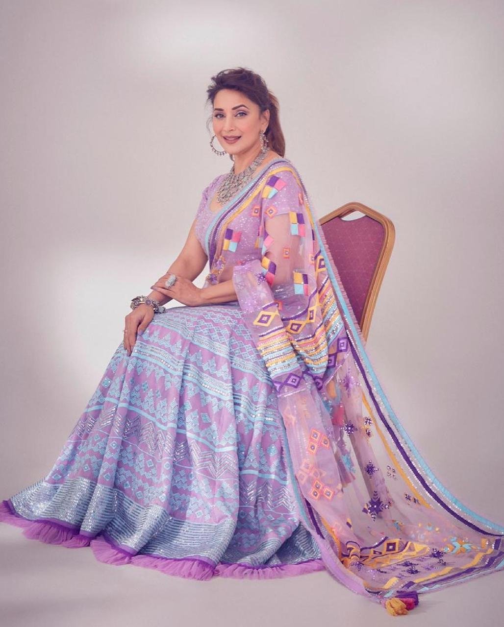 Purple Net Lehenga Choli For Women ,Bollywood Lehenga Choli