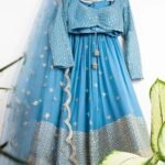 Sky Blue   Georgette  Embroidery With Sequnce  Work Fast Wear Choli For Women Or Girls