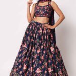 Designer Blue  Color Lehenga Choli With   Embroidery Work  Wedding Party Wear Lehenga Choli With Dupatta