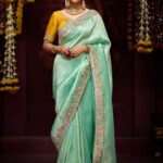 Electric Blue Designer Banarasi Kanjivaram Silk Saree for Wedding