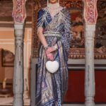 Yale Blue Premium Patola Celebration Saree