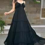 Raya Black long Dress