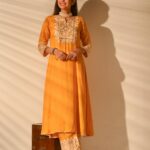 Exuberant Yellow Shantung Kurta Set