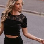 Caitlin Top - Black Velvet
