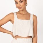 Eleanor Cropped Top - Beige