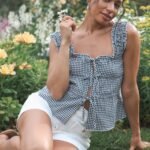 Harper Top - Black Gingham