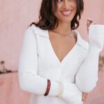 Zocco Long Sleeve Knit Top - Cream