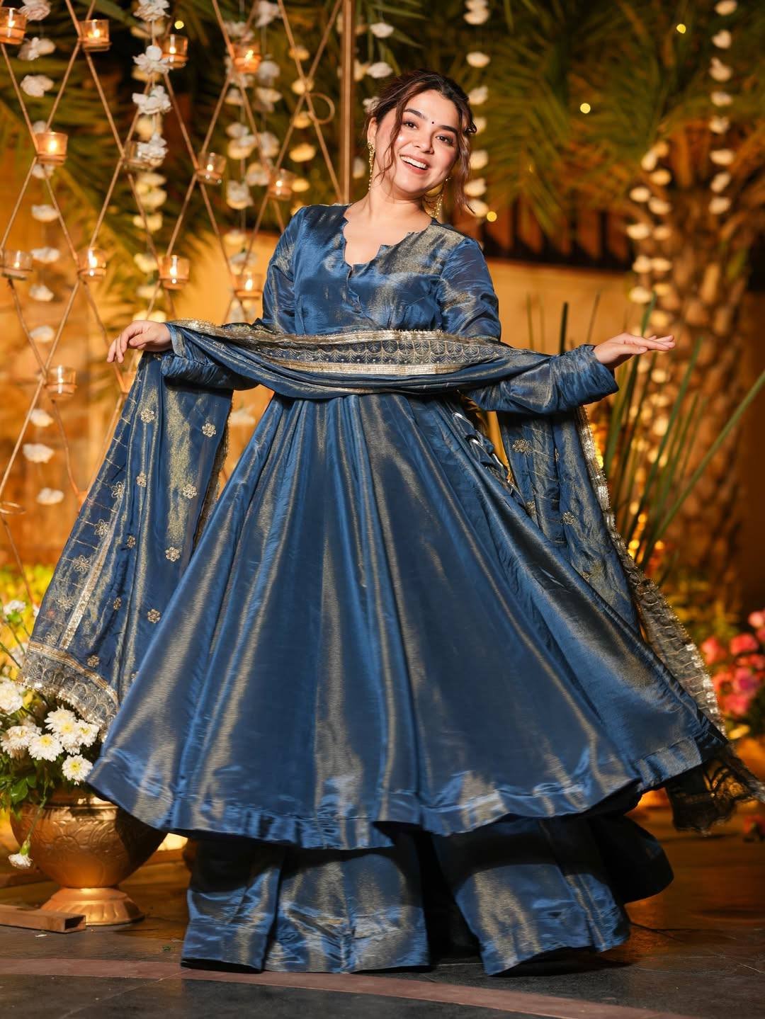 Anarkali Suit in Premium NC Vichitra Silk
