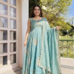 Fendy Silk Anarkali Sharara Set with Embroidery Sequence Work