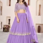Lavender Sequin Designer Lehenga Set ? Royal Party Glam