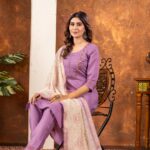 Marina Silk Multi Embroidery Straight Kurti Pant Dupatta Set