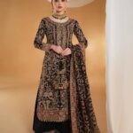 Black Long Top, Sharara Pent with Dupatta