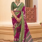 Lollipop Voilet-Purple Silk Blended Saree