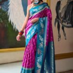 Lollipop Violet Celebration Saree