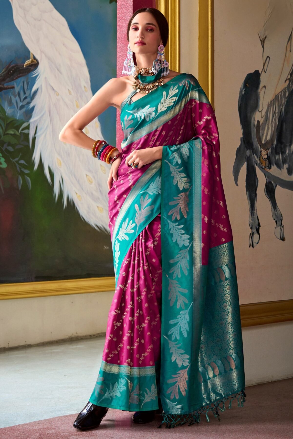 Fandango Violet Celebration Saree
