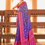 Grape Violet Premium Patola Festive Saree