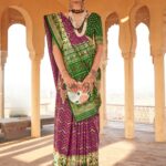 Lollipop Violet Premium Patola Festive Saree