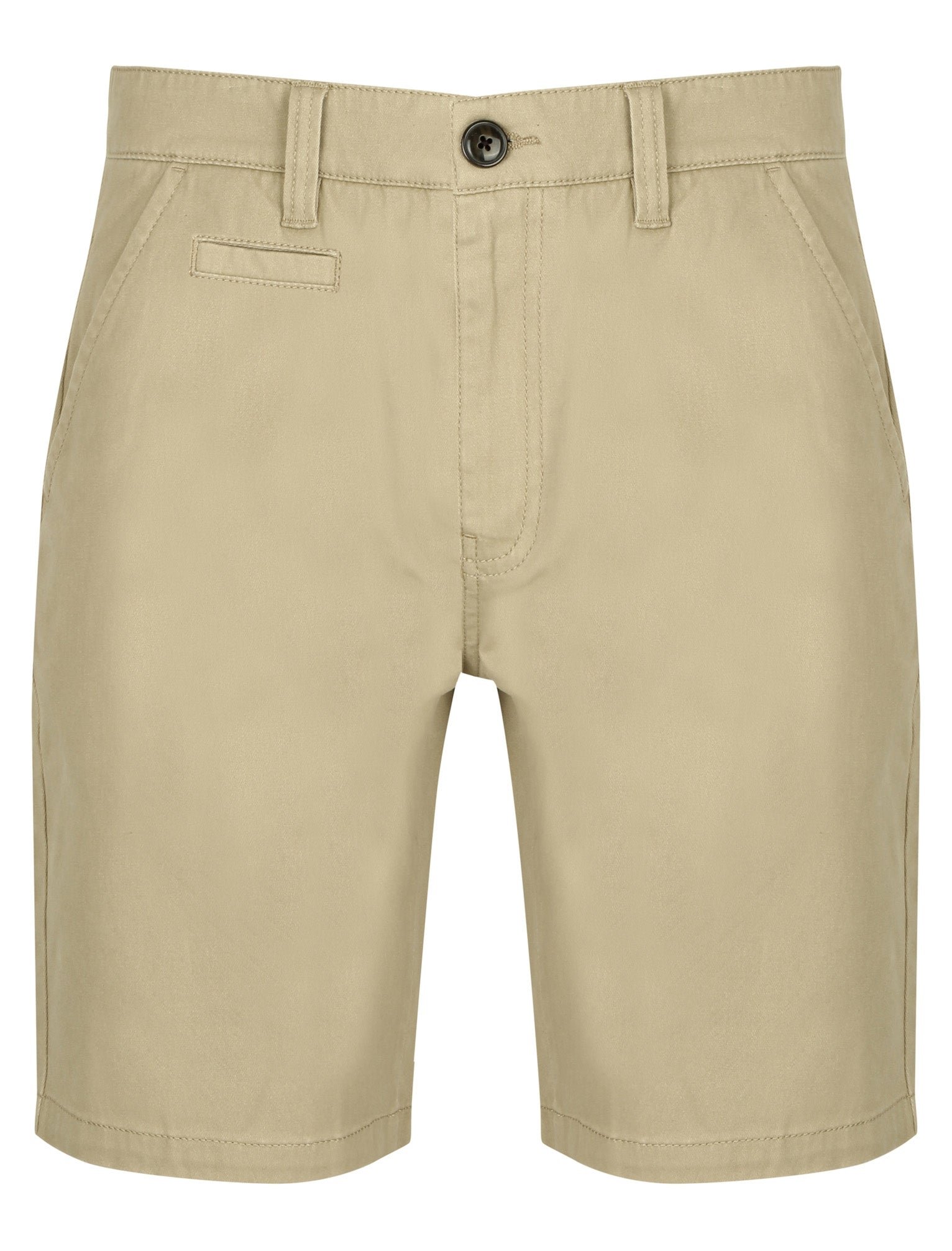Scotch Cotton Twill Chino Shorts with Stretch In Stone