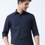 Elegant Full Sleeve Shirt for Men with Stylish Pocket Accent