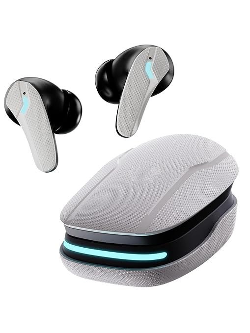 White Astra Neo Bluetooth in Ear Earbuds with 70H Playtime, 40mm Bass Driver, Zen ENC Mic, Type-C Fast Charging