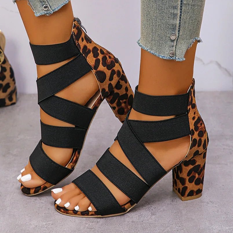 Catwalk Leopard Block Heel