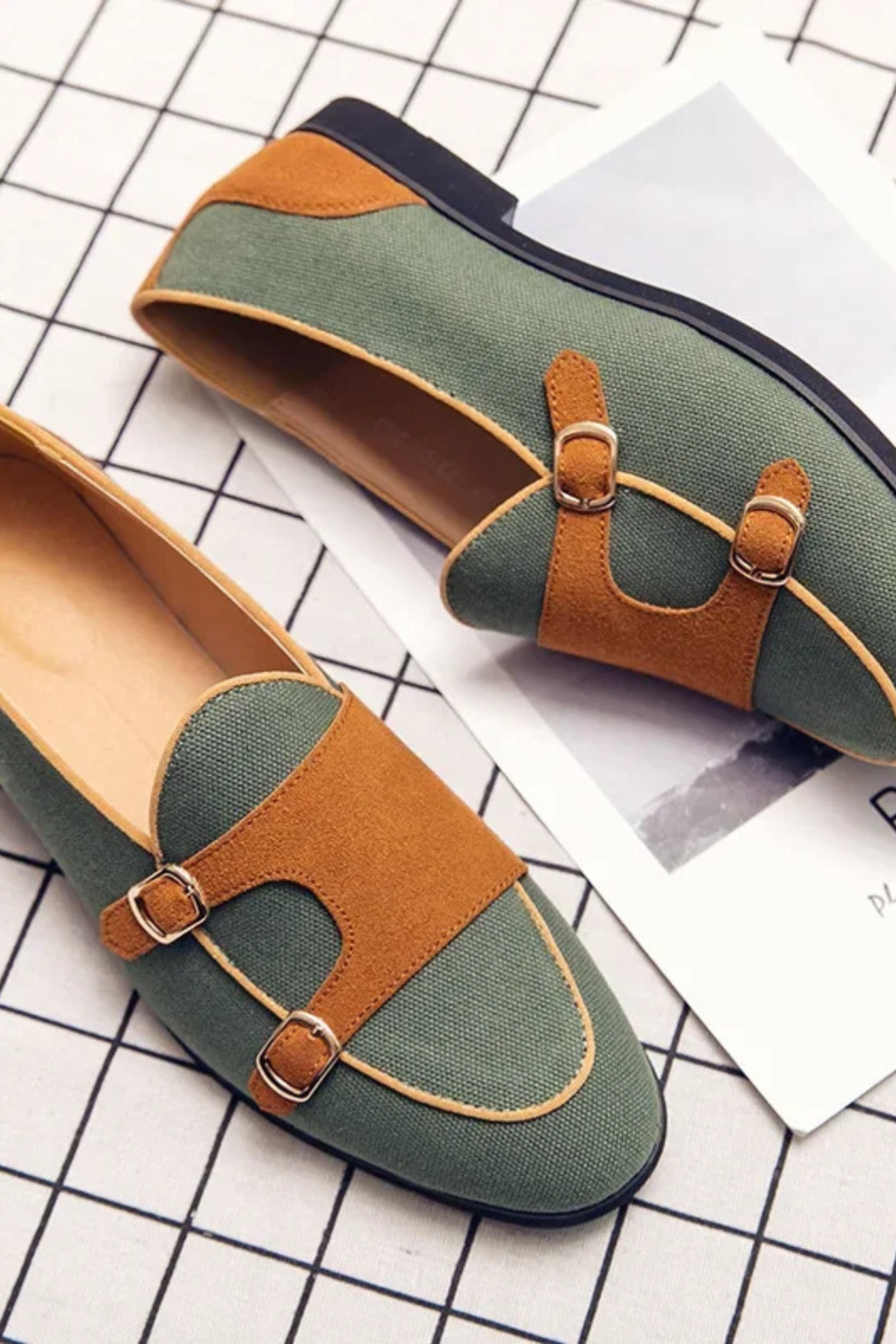 Dalton Contrast Buckle Loafer