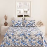 Blue Hexa Mosaic Bedsheet