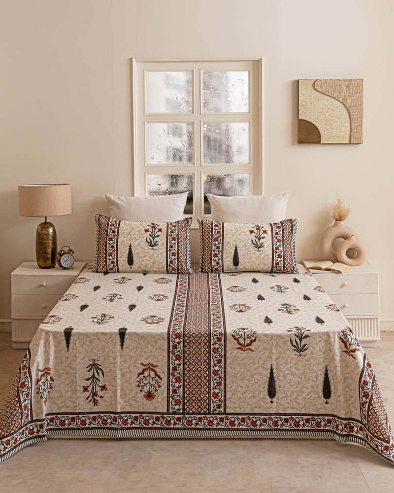 i Floral Elegance Bedsheet