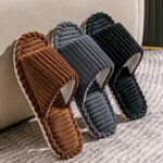 Camden Ribbed Corduroy Slides