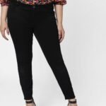 Curve Black Mid Rise Skinny Jeggings