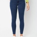 Blue Mid Rise Wendy Skinny Jeggings