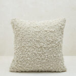 Fast Wear Off-White Fleece Cushion Cover