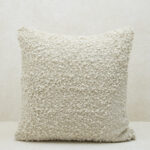Fast Wear Off-White Fleece Large Cushion Cover