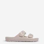Fast Wear Dusty Pink Double Band Slip-On Sandals