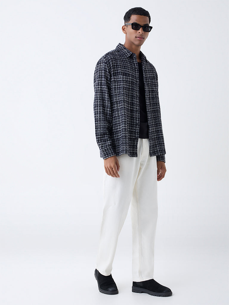 Fast Wear Off-White Relaxed-Fit Mid-Rise Jeans