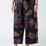 Fast Wear Black Printed Ethnic Pants