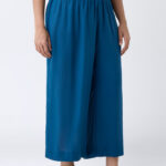 Fast Wear Teal Solid Ethnic Pants