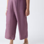 Fast Wear Mauve Solid Pants