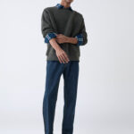 Fast Wear Blue Relaxed-Fit Mid-Rise Jeans