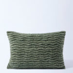 Fast Wear Sage Chevron Tufted Cushion Cover