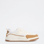 Fast Wear White Perforated Suede Sneakers