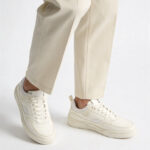 Fast Wear White Perforated Lace-Up Sneakers