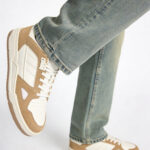 Fast Wear Beige Suede-DFast Weariled Lace-Up Sneakers