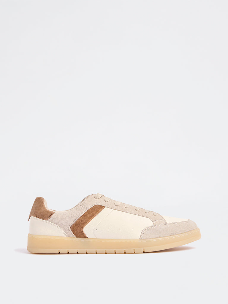 Fast Wear Off-White Mesh DFast Weariled Lace-Up Sneakers