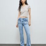 Fast Wear Light Blue Faded High-Rise Jeans