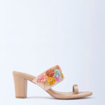 Fast Wear Multicolour Floral Kolhapuri Sandals