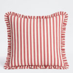 Fast Wear Pink Stripe Pattern Cushion Cover