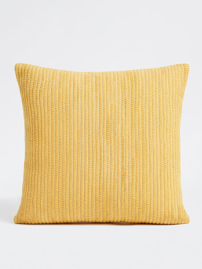 Fast Wear Yellow Textured Cusion Cover